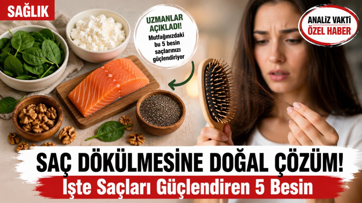 Saç Dökülmesine Karşı Doğal Kalkan! Uzmanların Önerdiği 5 Besin