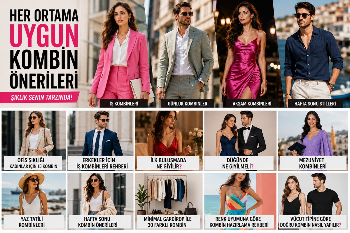 Her Ortama Uygun Kombin Önerileri: Şıklığı Tamamlayan Stil Rehberi